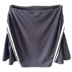 Nike Dri Fit Womens Stretch Gridiron Golf Gray White Striped Skort Size Small